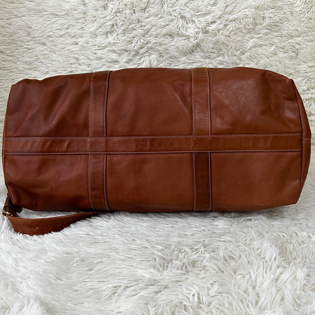 ◎人気◎COACH 激デカ ボストンバッグ 横幅52cm オールレザー ブラウン