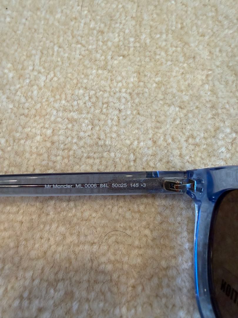 モンクレール　Moncler ML-0008 クリアブルー サングラス