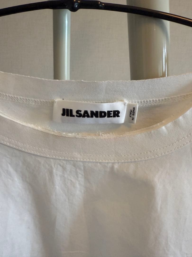 JIL SANDER ジルサンダー ロゴプリント クルーネック 半袖 TシャツS