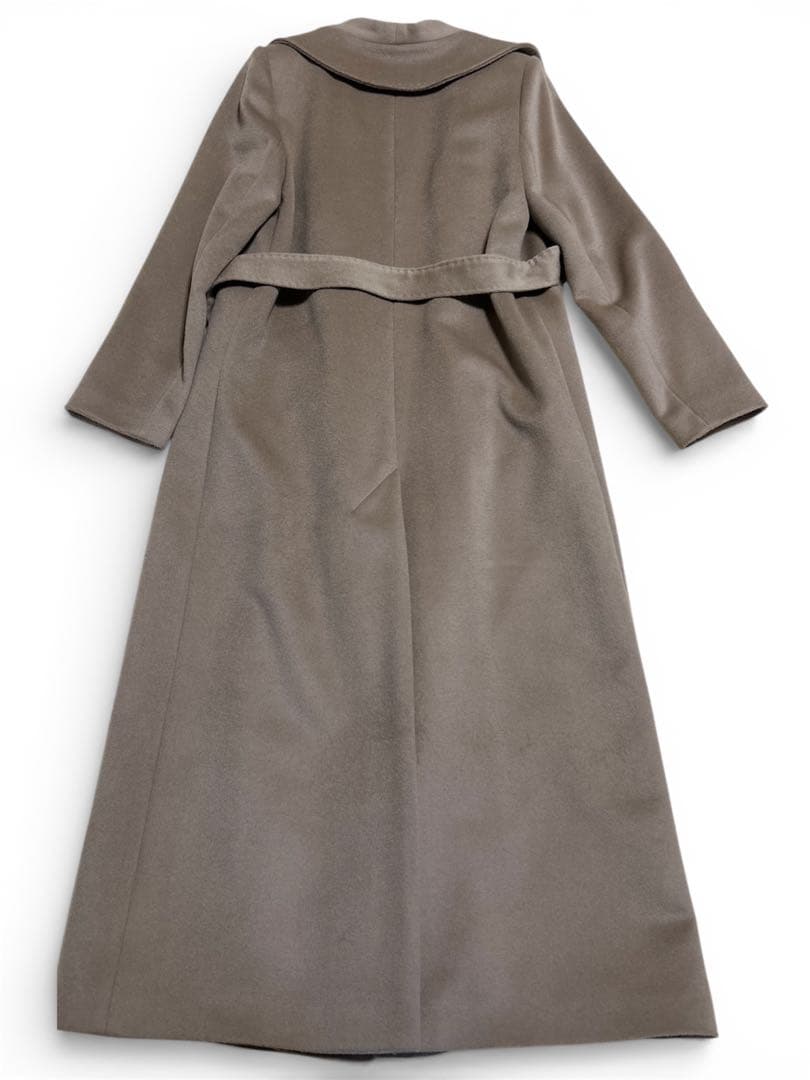 美品✨in AVATI ウール　ロングコート　ガウンコート　ベージュ　ベルト付き