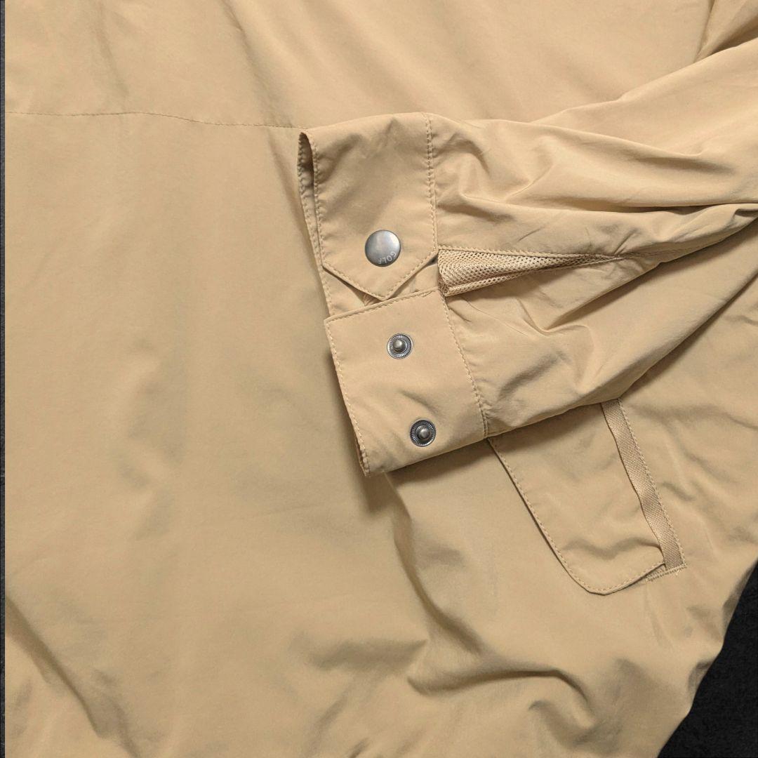 POLO GOLF ベージュ ハーフジップ ジャケットドローコード付