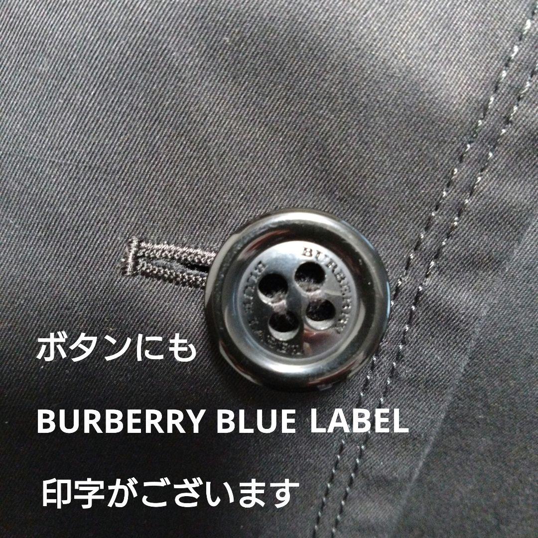 BURBERRY BLUE LABEL♡ショートコート♡黒38♡定番チェック柄♡