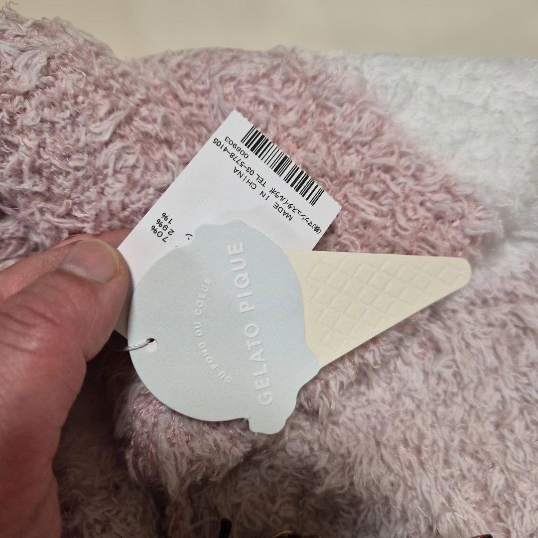お値下げ　新品未使用　plaque フード付きルームウェア ピンクとホワイト