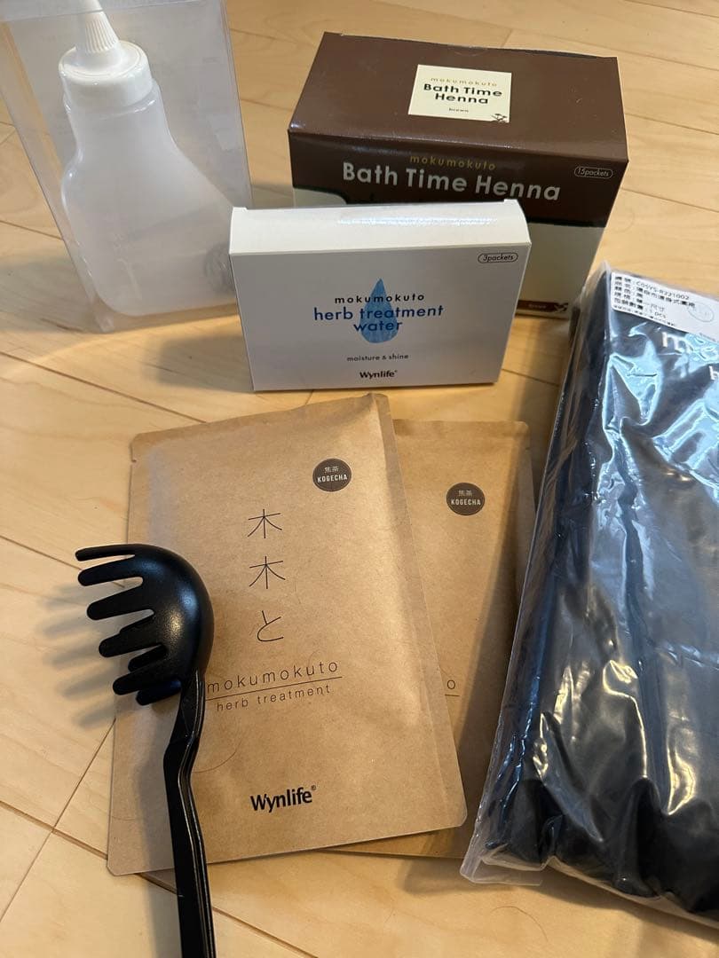 木木と ヘナ 焦茶 ハーブ染毛 ♡新品未使用 毛染めキット