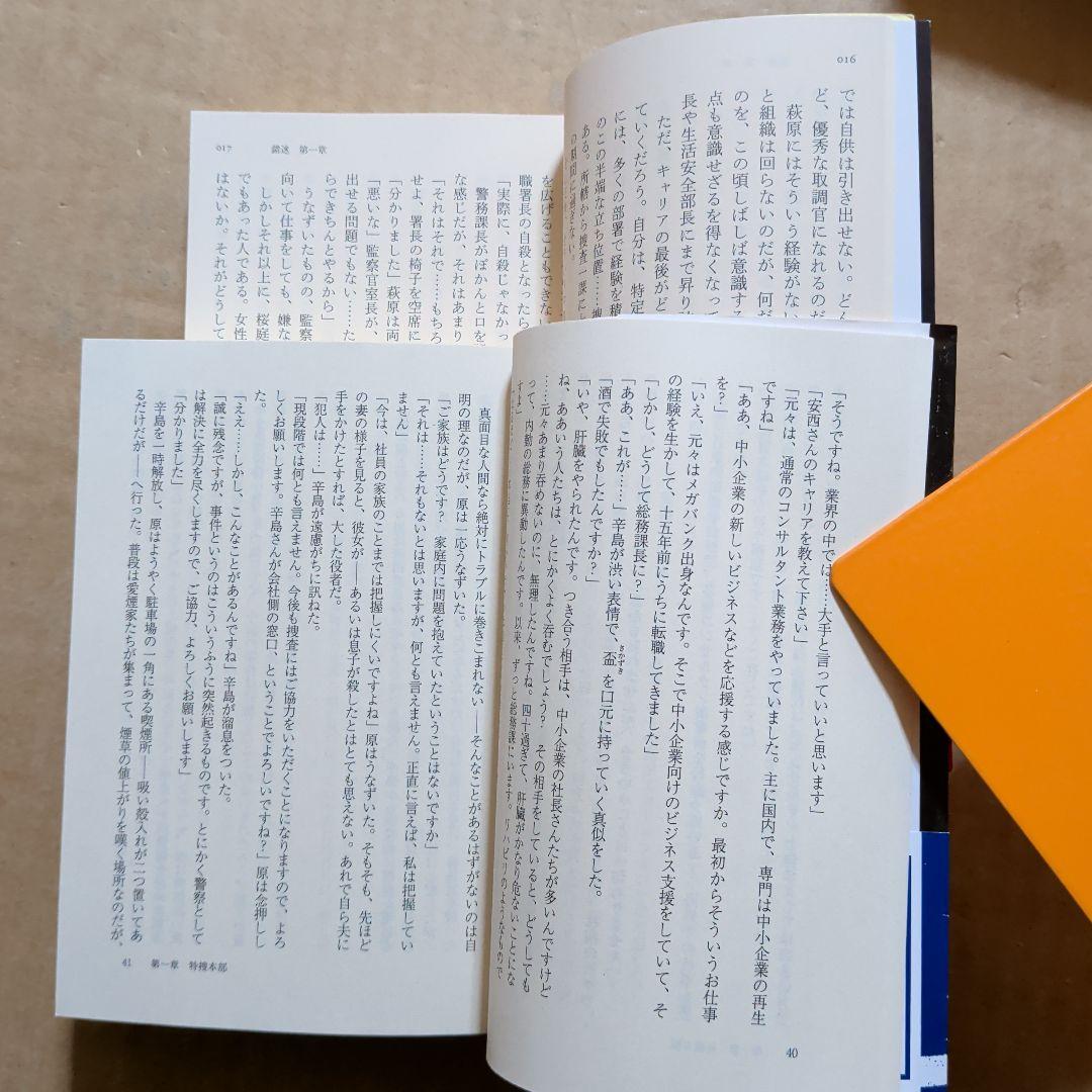 堂場瞬一　凍結捜査　複合捜査　錯迷　決断の刻
