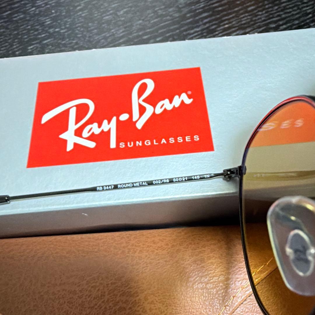 Ray-Ban レイバン RB3447 イエローレンズ ラウンド型 サングラス