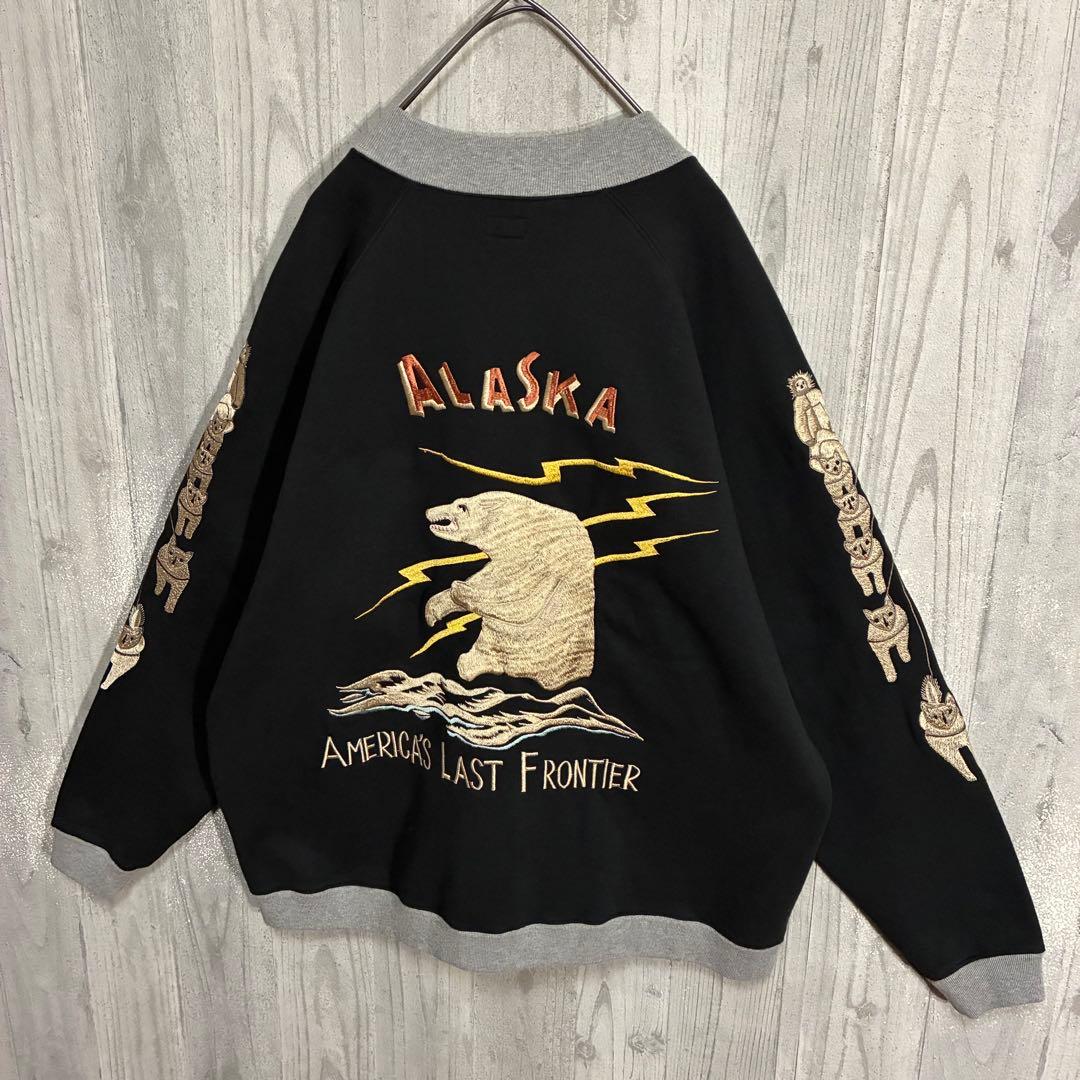 【入手困難】テーラー東洋　アラスカ刺繍　フルジップスウェット　XL