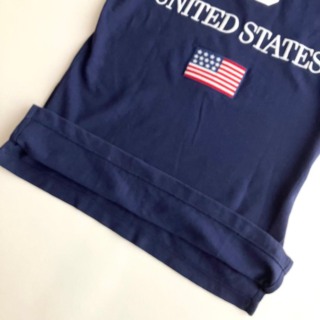 【美品】ラルフローレン ビッグポニー USA THE SKINNY POLO 紺