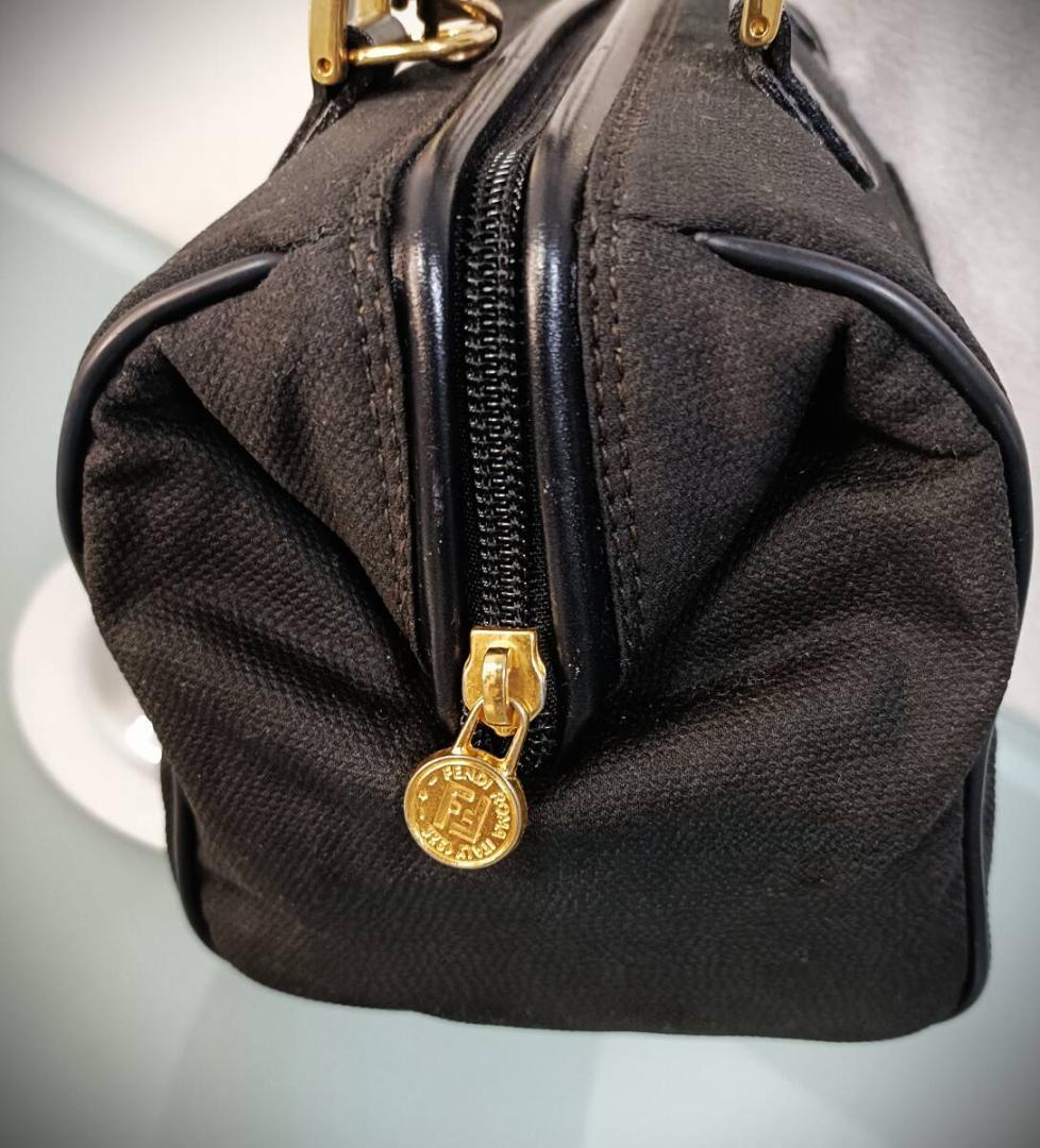 FENDI 黒　ミニボストンバッグ　ハンドバッグ　ショルダーバッグ　2way
