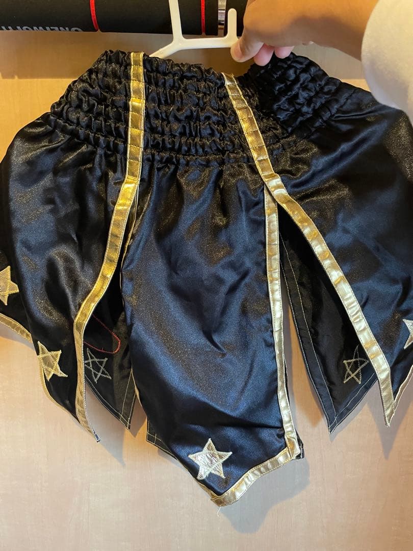 キックボクシングショーツ 黒