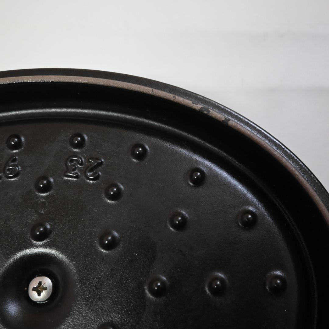 653★ staub ストウブ ココット 鍋 23cm バジルグリーン オーバル
