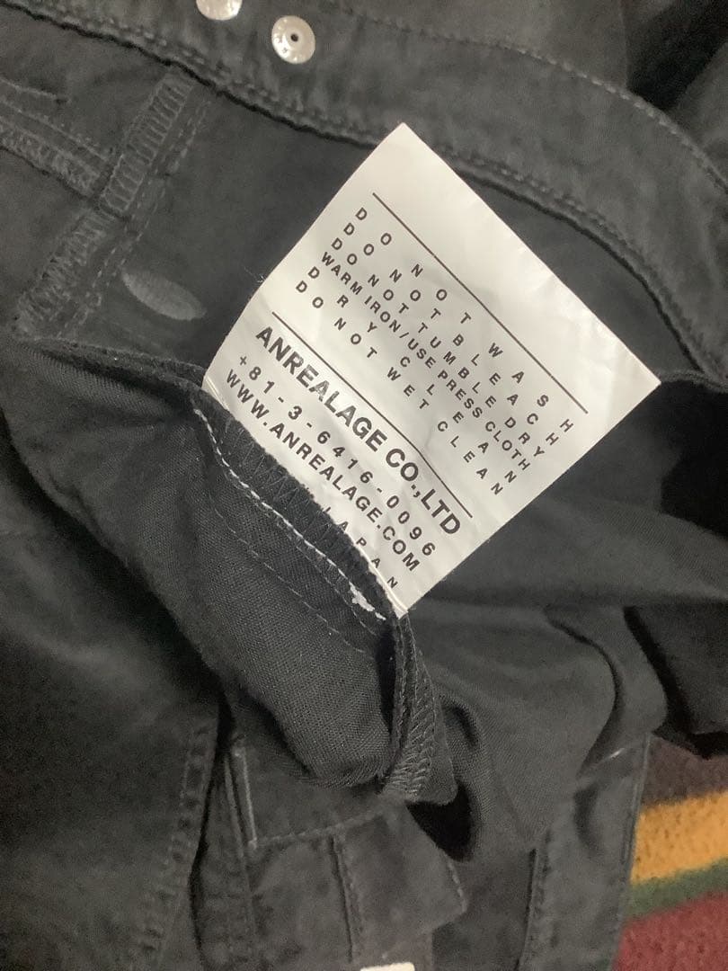 anseason ANREALAGE ギミック変形ラップワイドパンツ