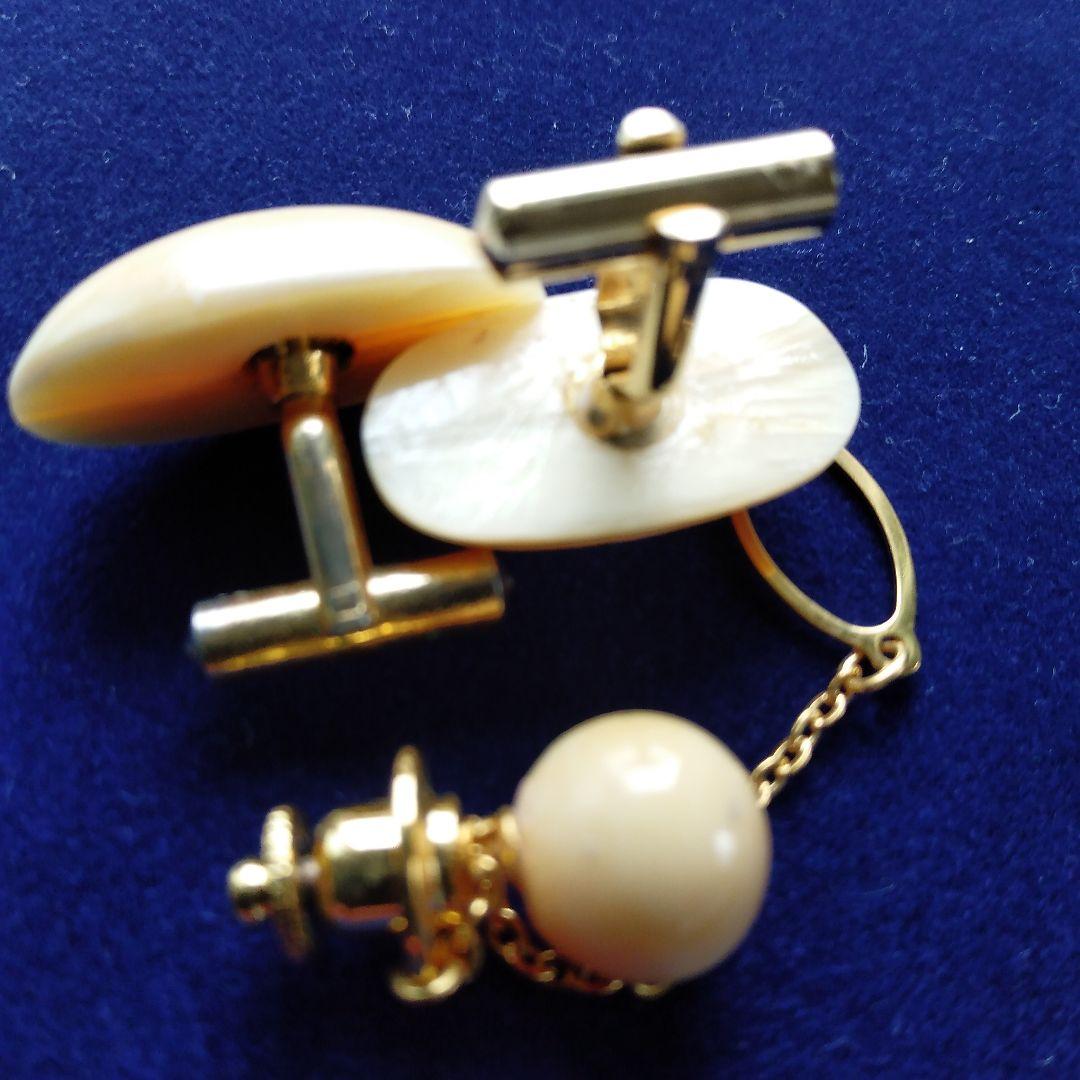 鯨歯　マッコウクジラ　カウス・ネクタイピン10セット（箱なし）②