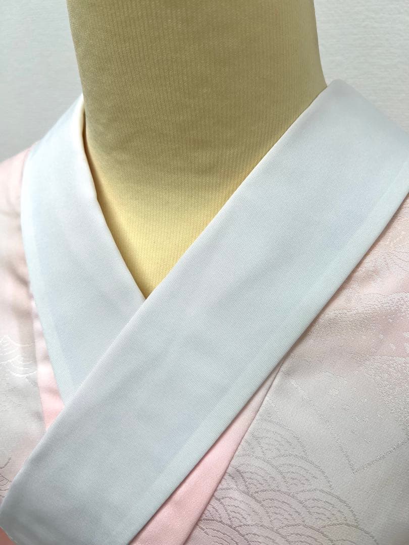 振り袖　フルセット　長襦袢　金彩加工　刺繍入り　白　桜　梅　成人式　839