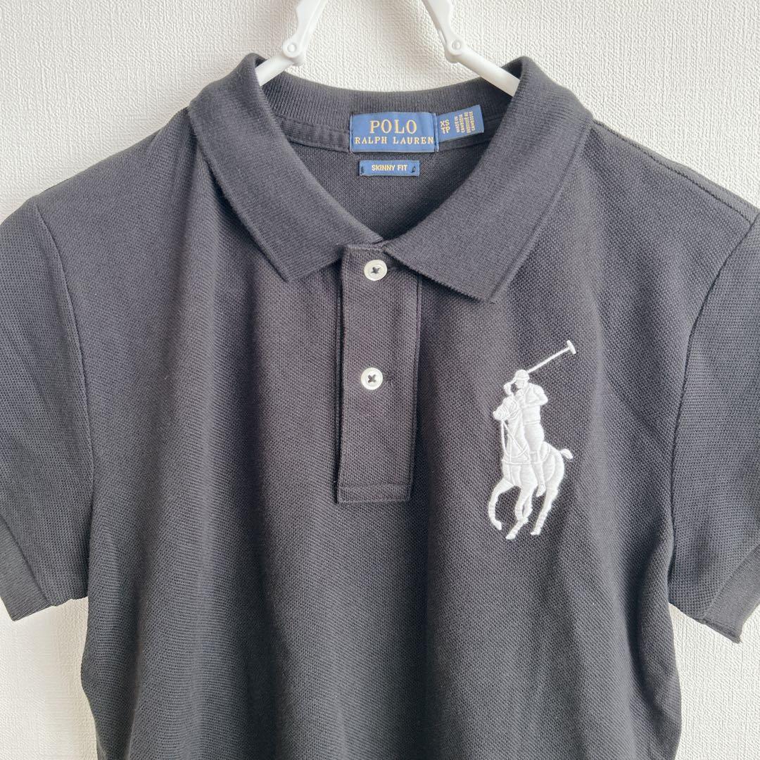 【極美品】RALPH LAUREN XS ポロシャツ ビッグポニー 綿100%