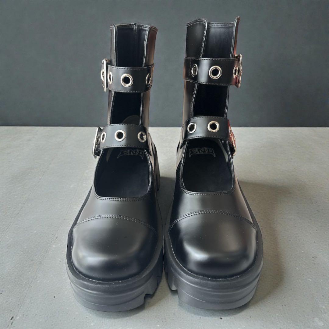 極美品✨キャンディストリッパーCND PLATFORM ブーツ 黒 M 24cm