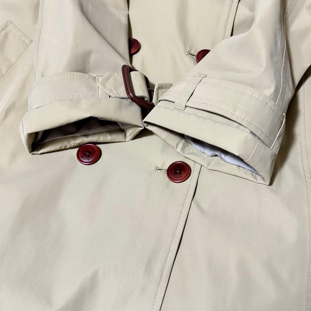 AIGLE｜38 取外しフード ゴアテックス トレンチコート ベルト ベージュ