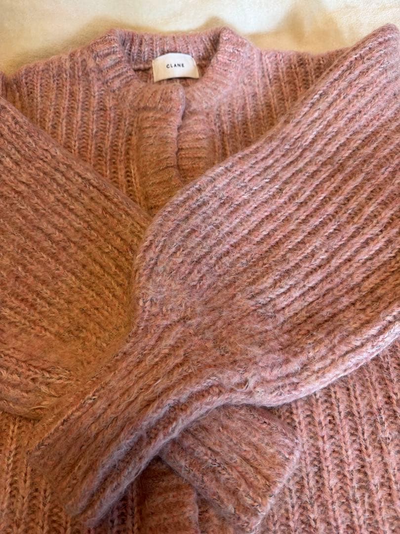 CLANE クラネ/COLOR MOHAIR SHAGGY CARDIGAN