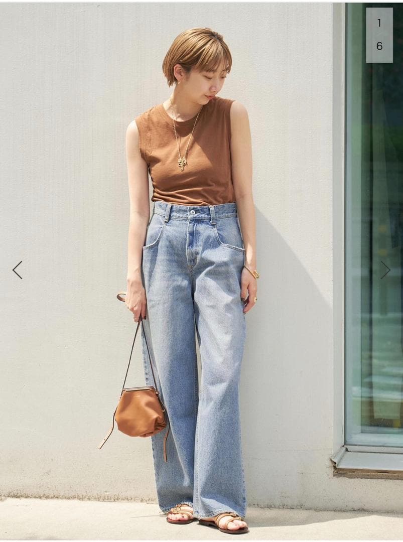 美品 R’IAM WIDE デニム 36