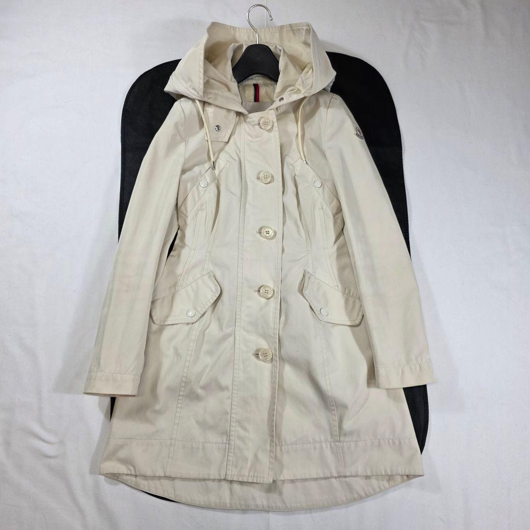 ねこ様✨MONCLER　AUDREYモッズコート　ワッペン　フード　ドローコード