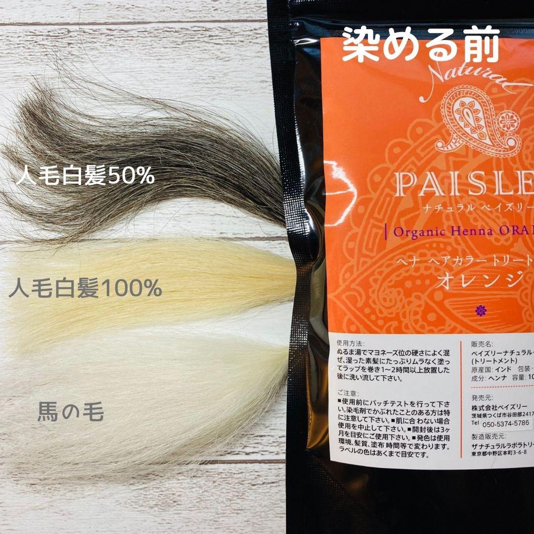 きらり品【最高AAAランク高品質ヘナ】ペイズリーオレンジ＆ブラウンセット