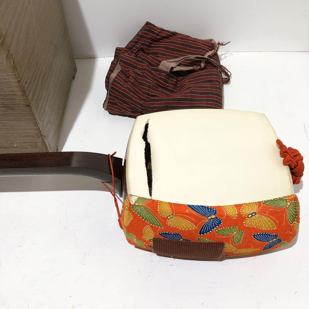 ☆【ジャンク扱い】三味線×2、立箱 二丁立て 和楽器