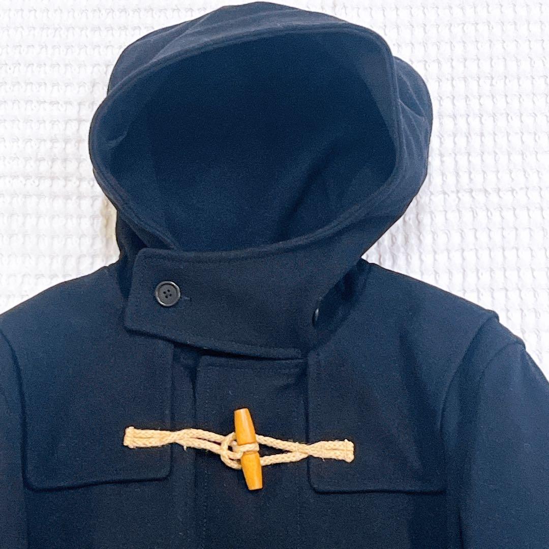 MHL. エムエイチエル ダッフルコート ロング丈 トグル ブラック M〜L相当