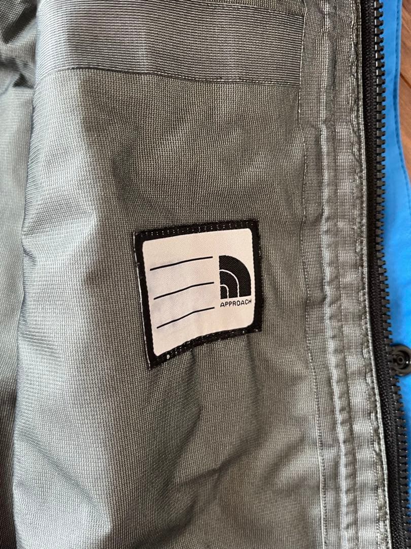 THE NORTH FACE 青色レインスーツ ゴアテックス
