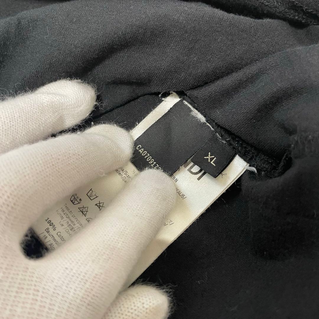 良品 朝倉未来選手着用 FENDI ロゴTシャツ ブラック XLサイズ