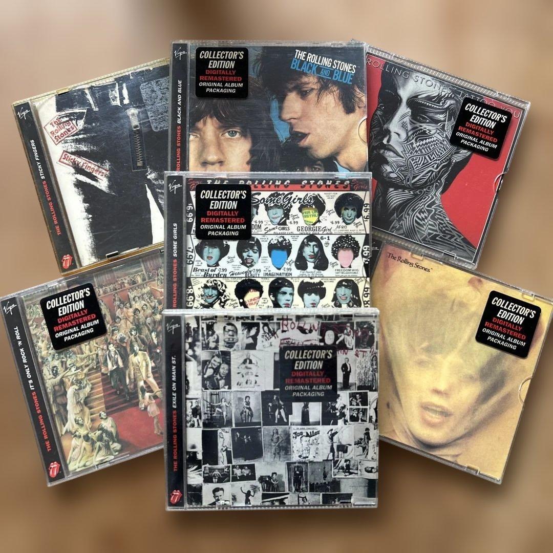 ローリング・ストーンズCD7枚セット（クリアケース付き紙ジャケ仕様）