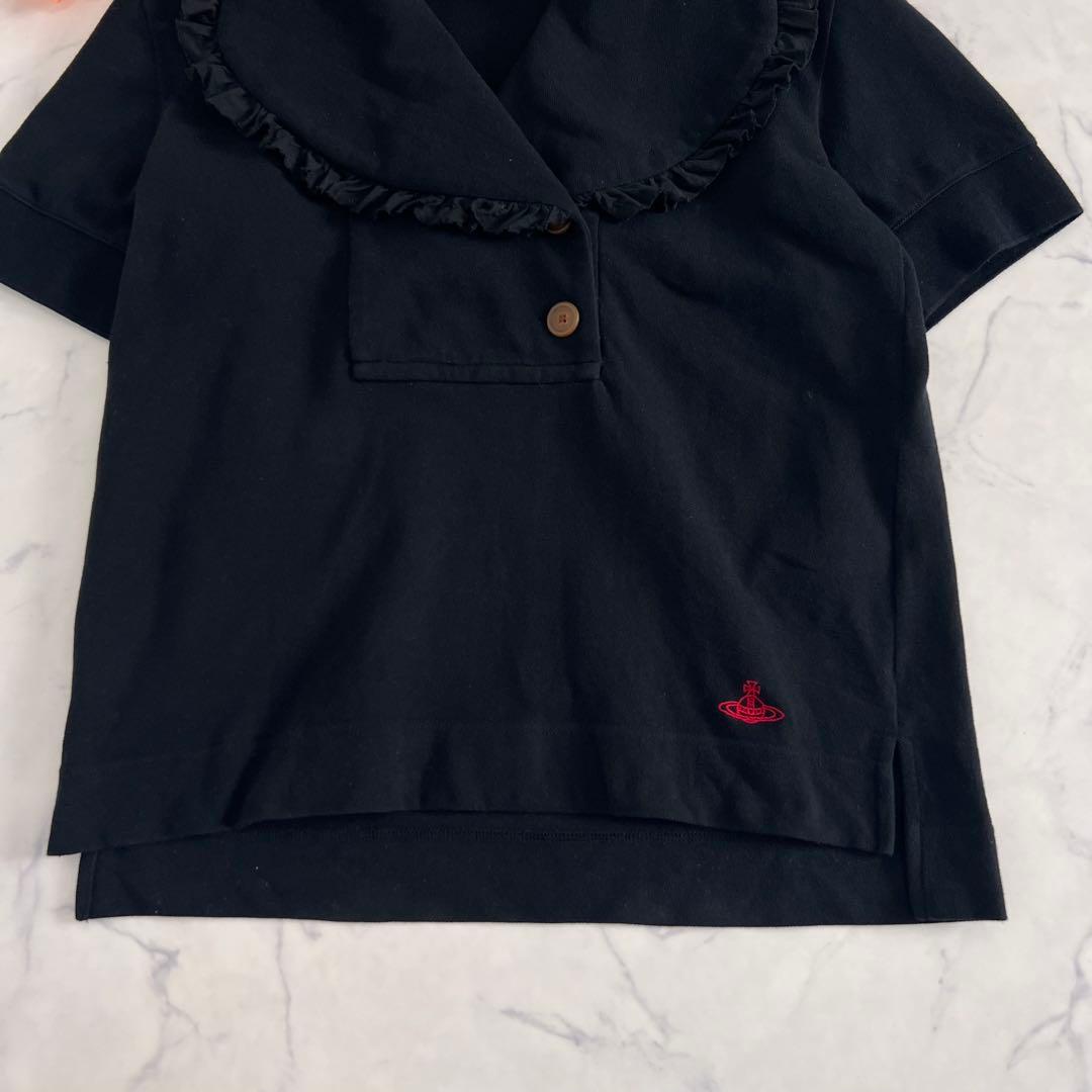 Vivienne Westwood ラブ フリル ポロ シャツ オーブ 刺繍