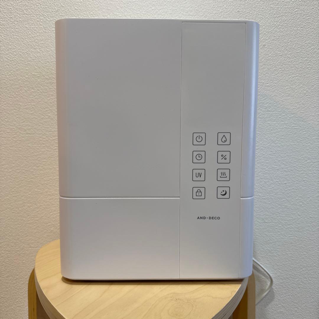 美品【当日発送可】モダンデコ UV除菌機能付きハイブリッド加湿器/JXH003J