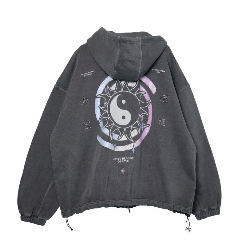 【未開封】ずとまよ 陰陽 Zipup Hoodie (Gray) Lサイズ