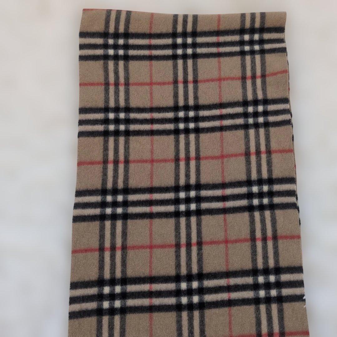 美品　BURBERRY ノバチェック カシミヤ100% マフラー ベージュ