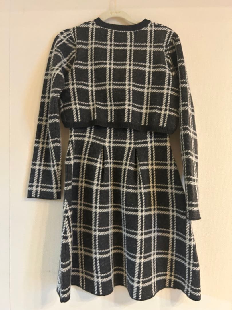 ワンピース Pantheon Checked Knit Dress herlipto