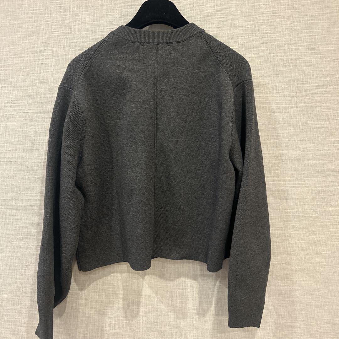 人気美品✨アダムエロペ［サステナブル】BIGボタンニットカーディガン