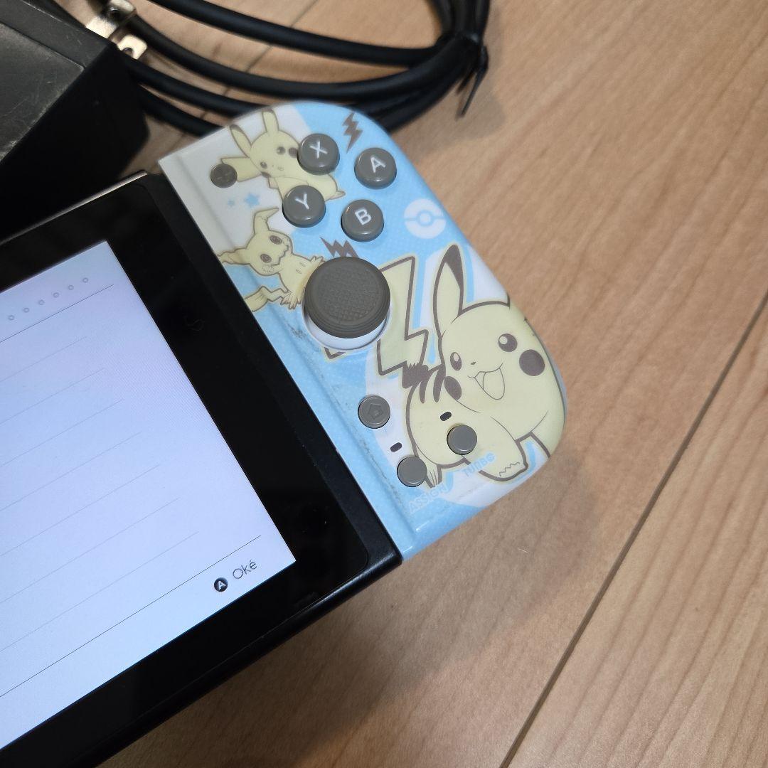 Nintendo Switch 本体 ブラック初期化済ピカチュウコントローラー付