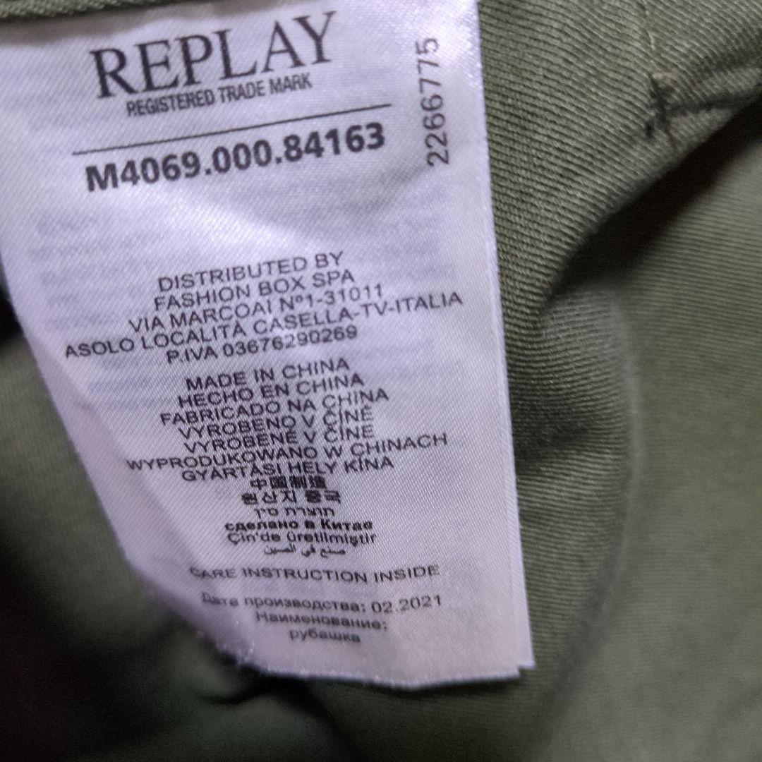 新品同様✭直営店購入定価3万以上✭REPLAY ジップアップジャケット オリーブ