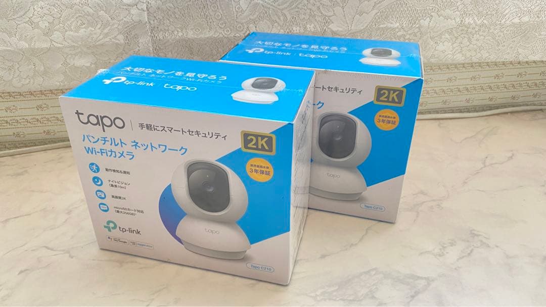 【最終価格‼️防犯カメラ】3台❗️TP-Link Tapo2K ネットワークカメラ
