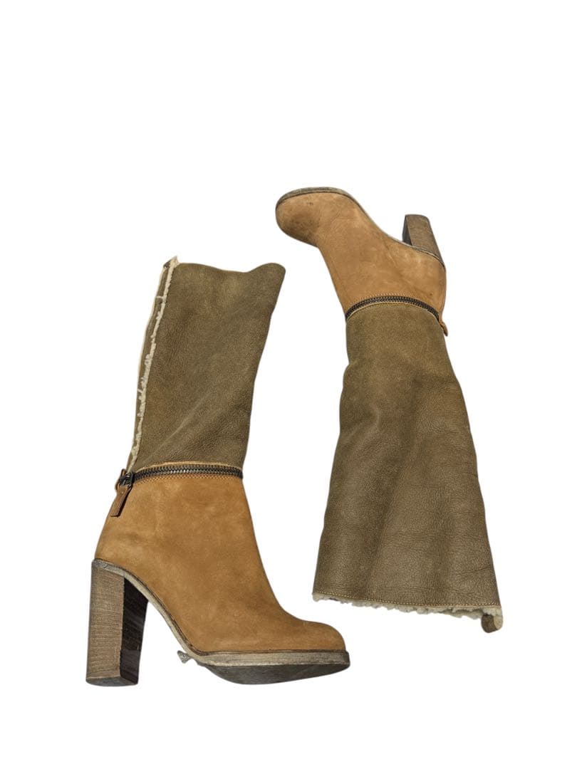 MM6 Maison Margiela 2WAYムートンブーツ ブラウン