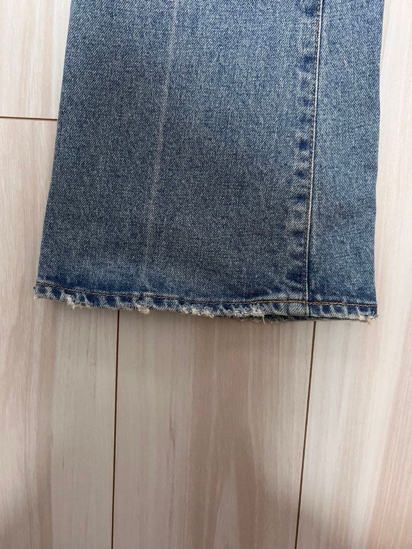 パンツ MOUSSY MVS FLARE 22inch Blue