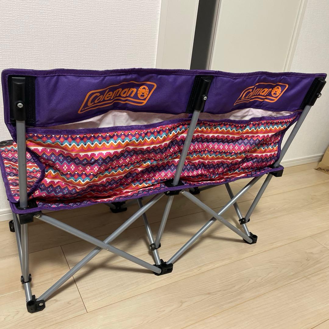 Coleman 折りたたみチェアセット　 フェスウェーブピンク　中古品