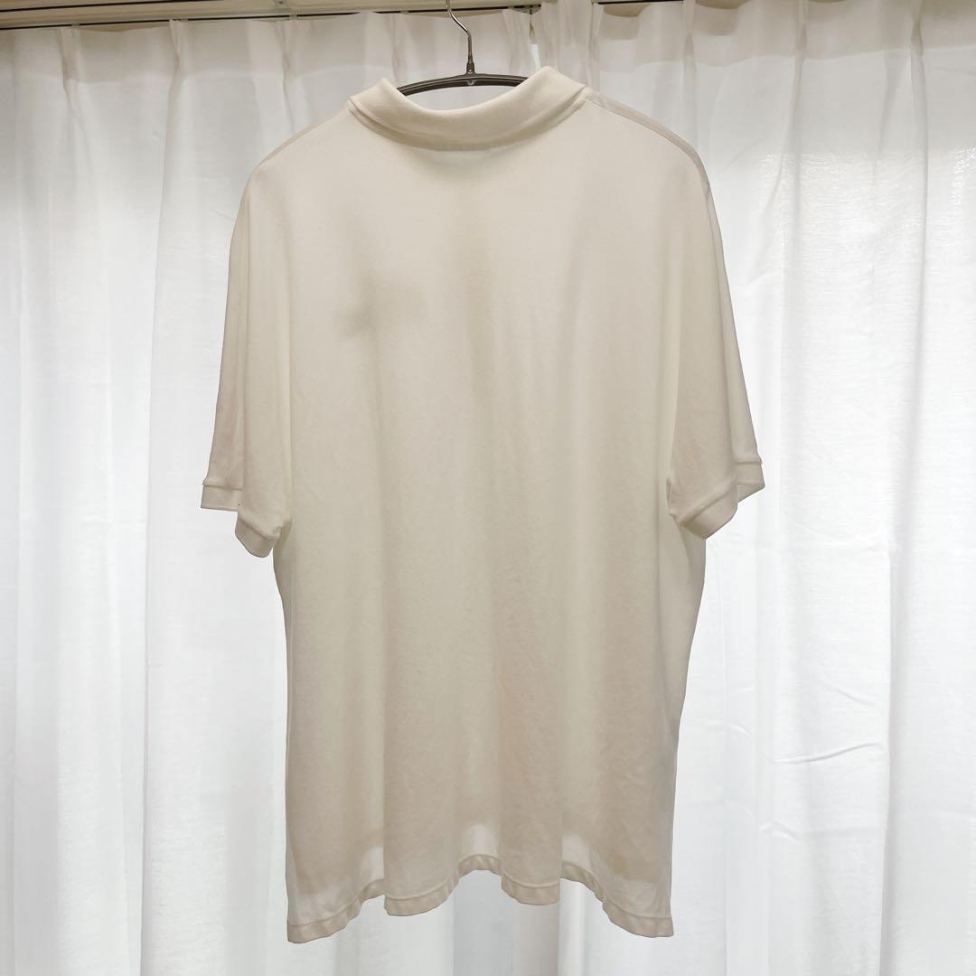 美品 レア LACOSTE ポロシャツ デカワニ ホワイト クロコマジックL