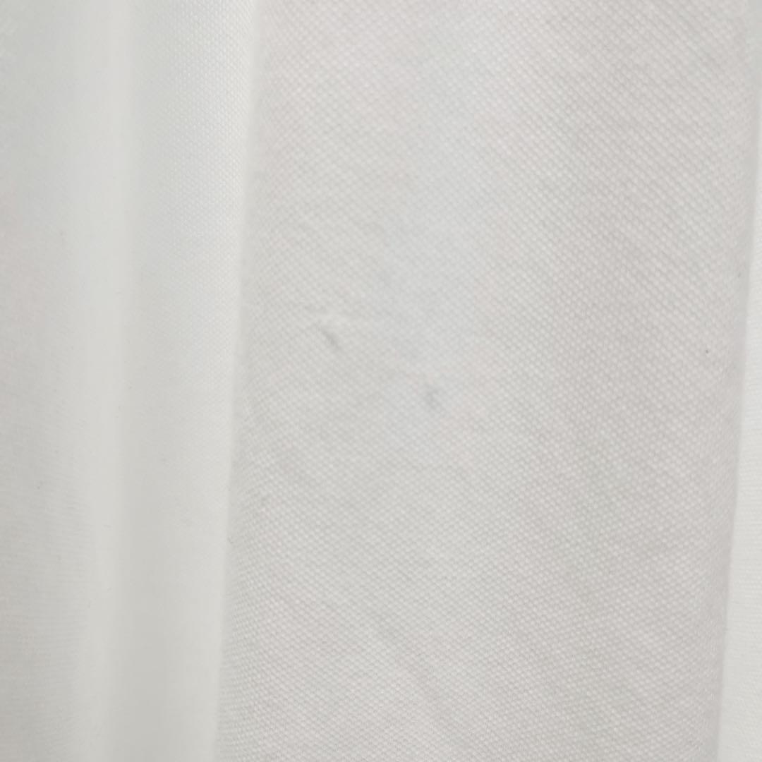 美品 レア LACOSTE ポロシャツ デカワニ ホワイト クロコマジックL