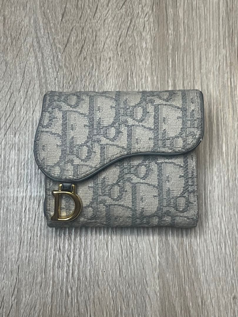 L*a様 Dior Saddle Lotus ウォレット 三つ折り財布