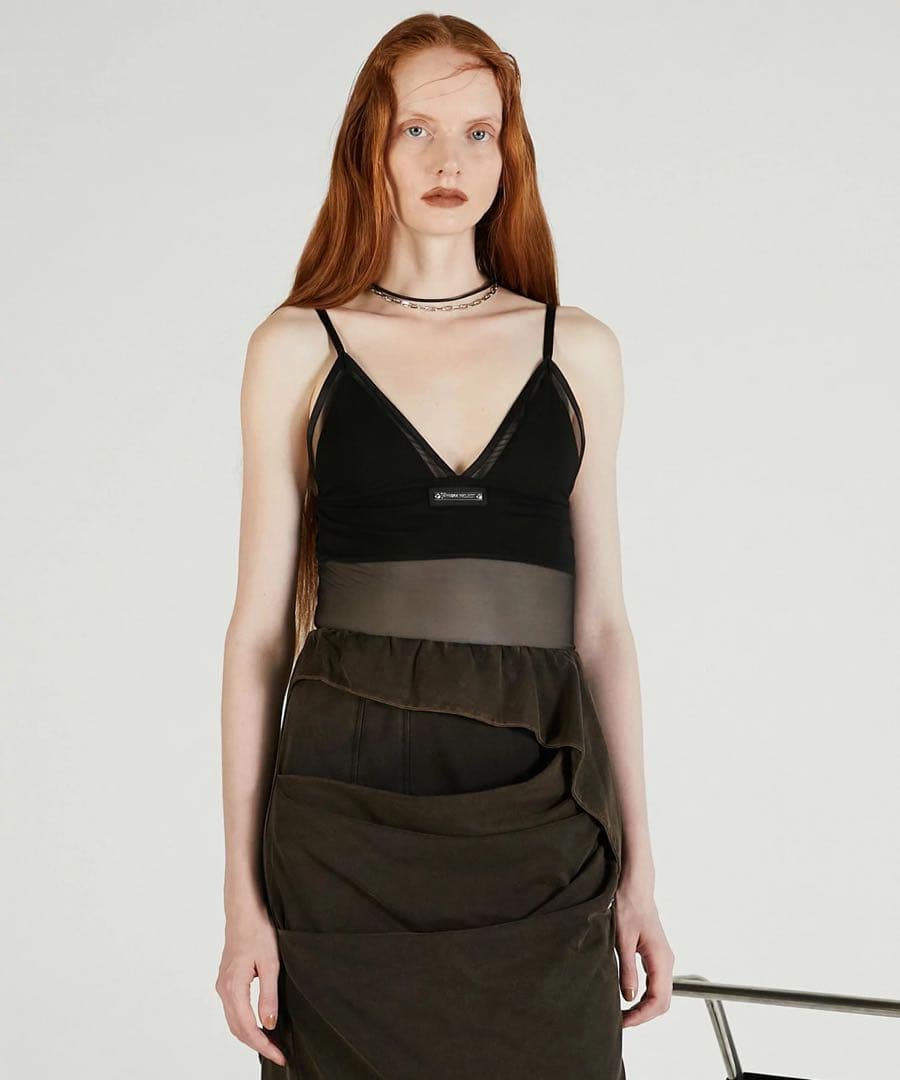 Prank Project Sheer Trim Camisole ブラック