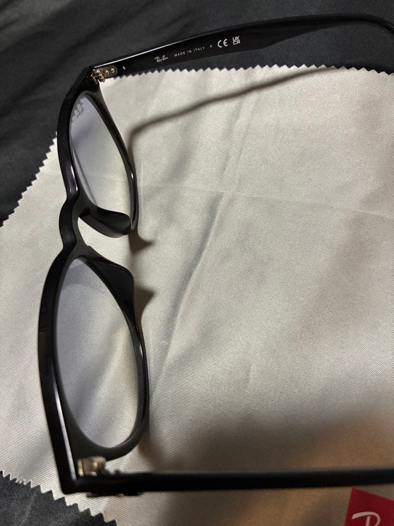 Ray-Ban ブラック ラウンドサングラス
