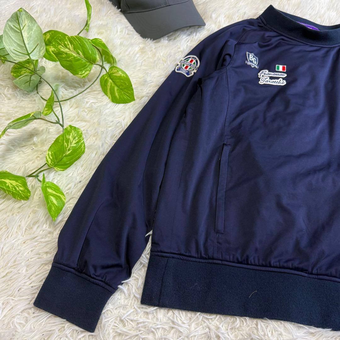 【ビームスゴルフ】美品 スニード ワッペン ネイビー Mサイズ メンズ