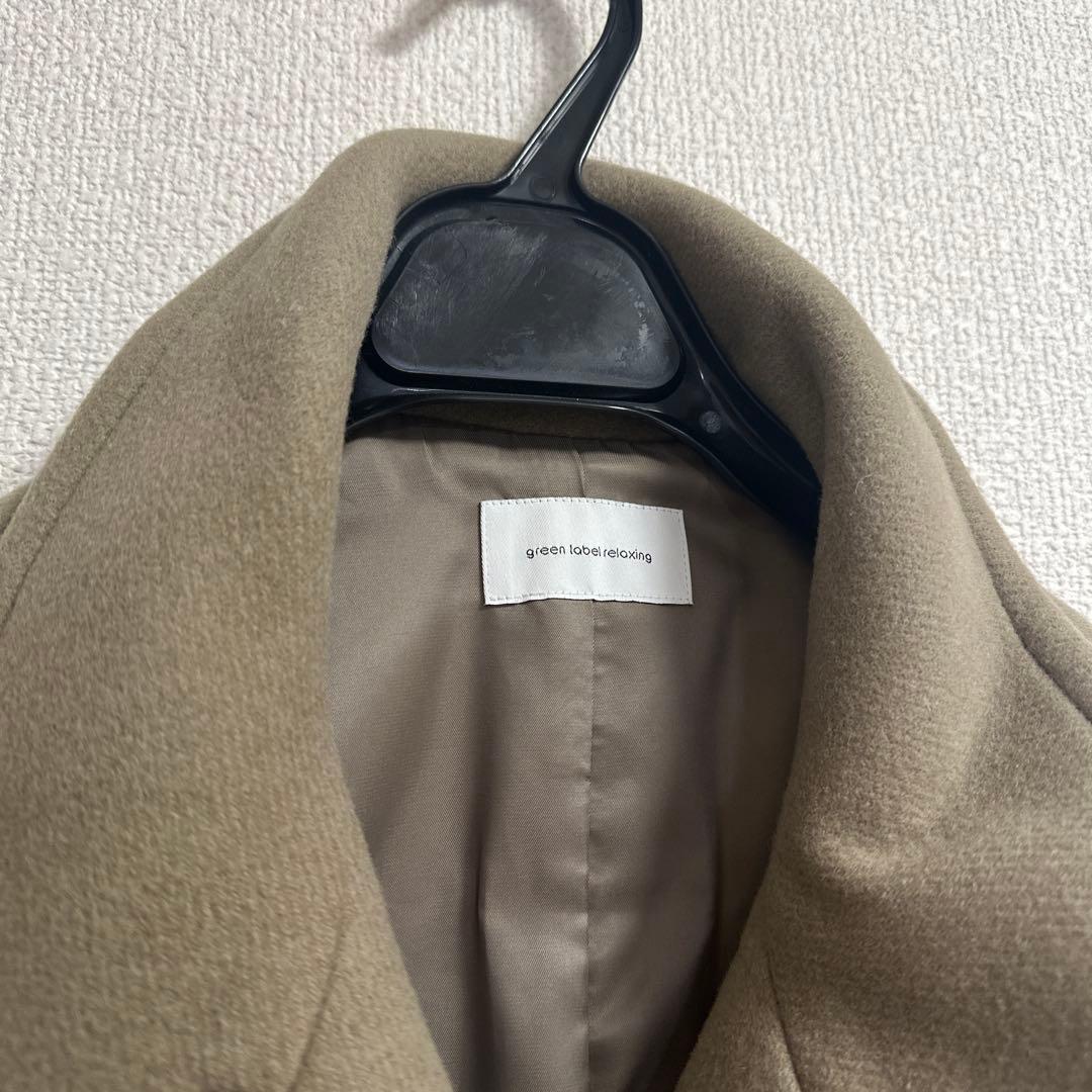 green label relaxing ソフトメルトン スタンドカラー コート