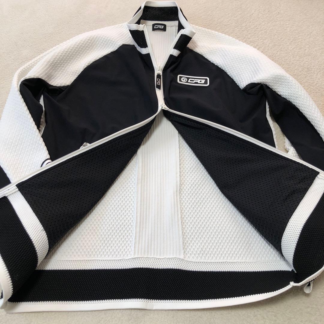 CPG GOLF シーピージーゴルフ 切替 ニットジップジャケット　メッシュ